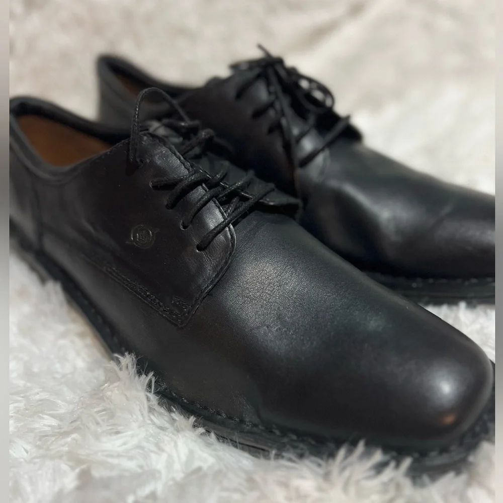 Born Black Leather Oxford Dress Shoes
